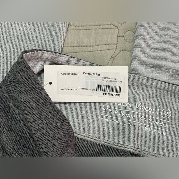 NWT Outdoor Voices 7/8 Springs Leggings XS Graphite/Ash - Picture 5 of 5